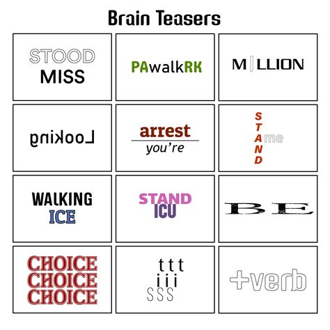 printable brain teasers with answers|free printable riddles with answers.